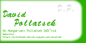david pollatsek business card
